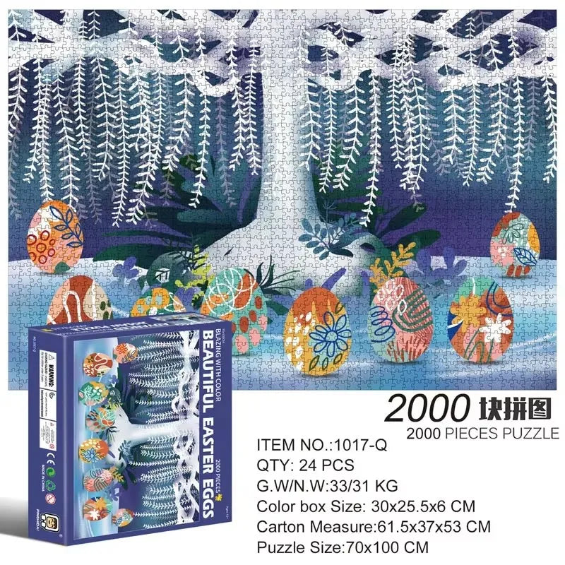2000 Pieces Jigsaw Puzzle - Various Landscape Patterns