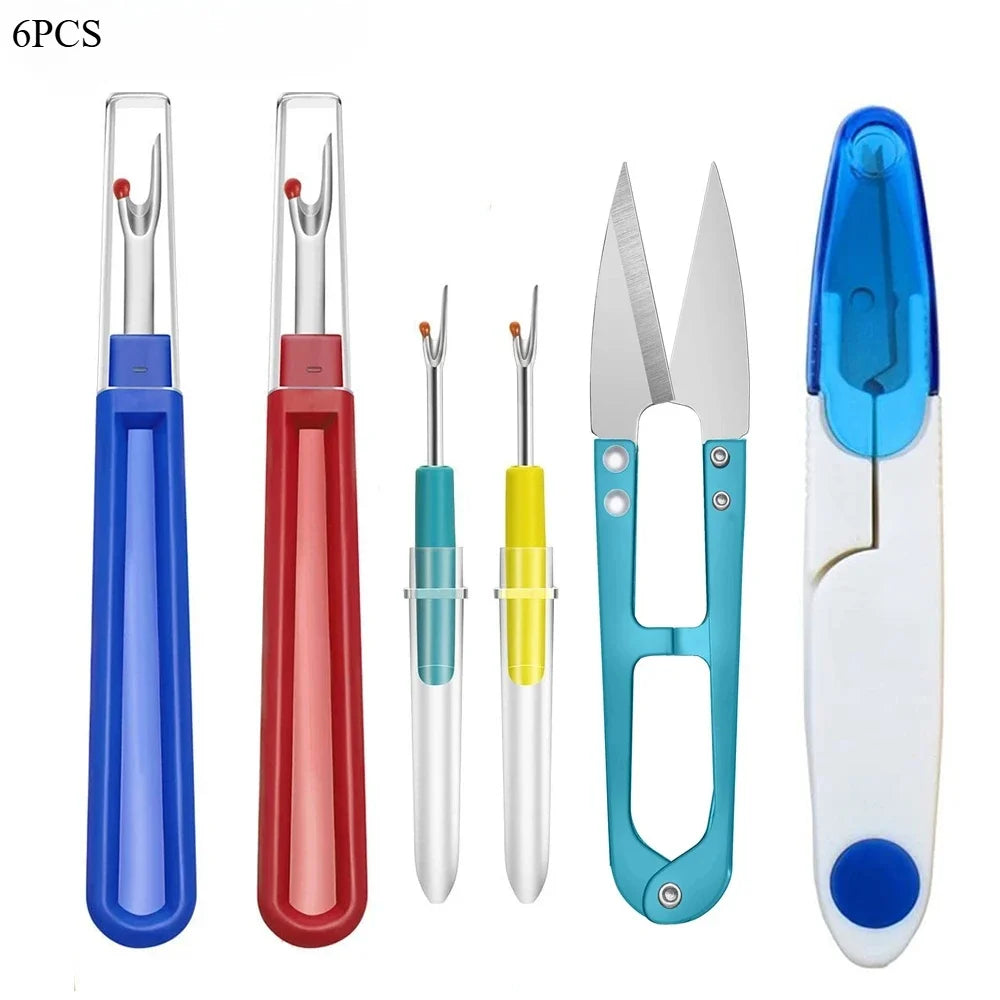 Sewing Seam Ripper Kit Colorful Sewing Stitch Thread Unpicker Seam Ripper&Thread Cutter Scissor for Sewing Thread Remove