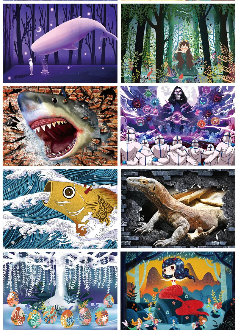 2000 Pieces Jigsaw Puzzle - Various Landscape Patterns