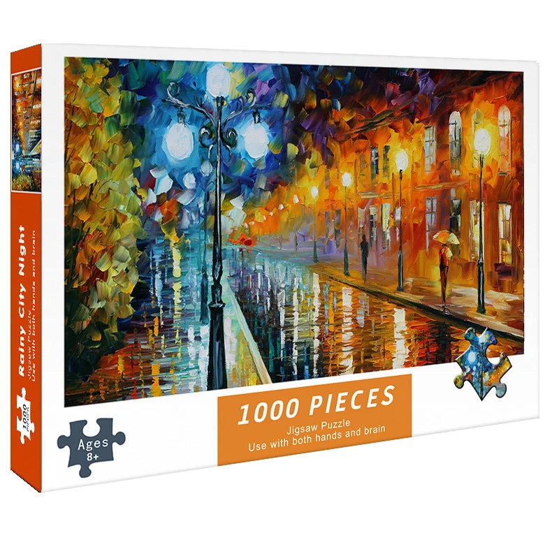 1000 Pieces Puzzles for Adults Paper Jigsaw Puzzles Educational Intellectual Decompressing DIY Large Puzzle Game Toys Gift
