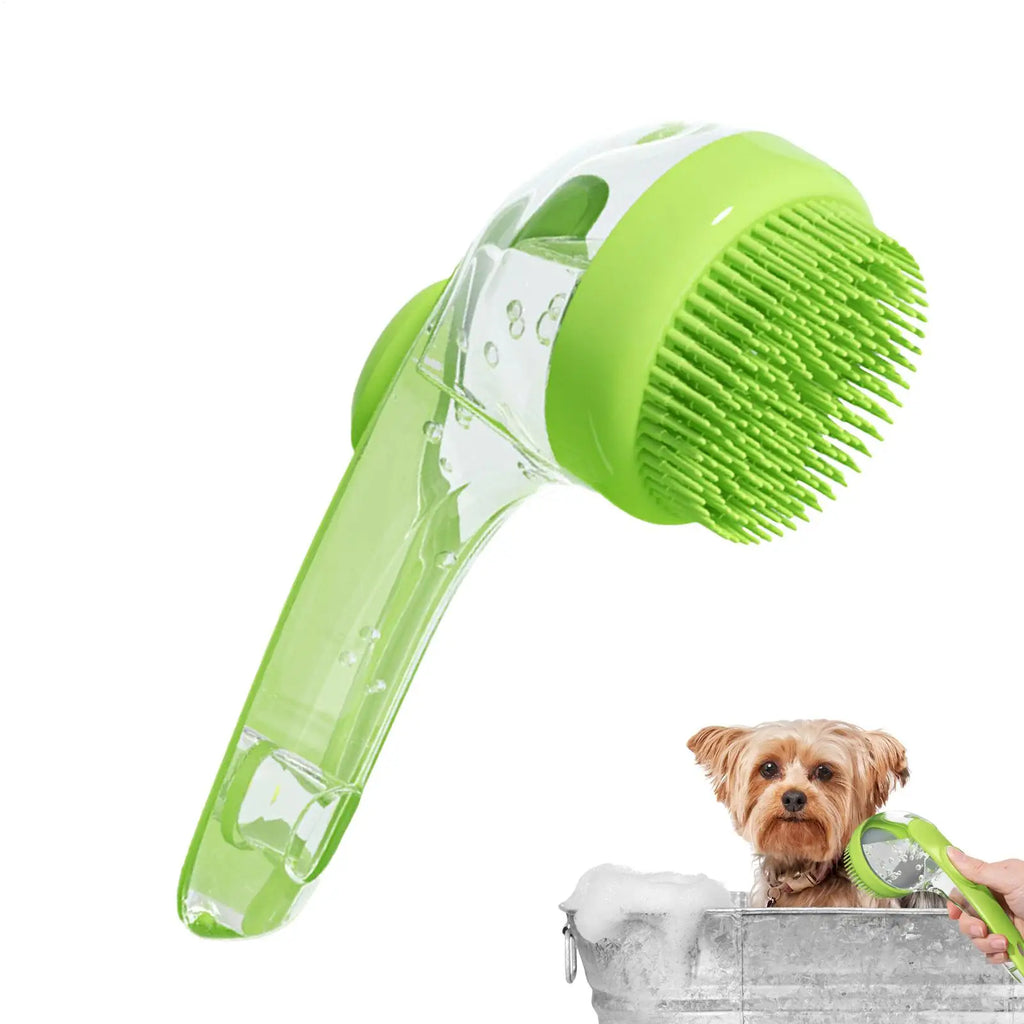 Dog Bath Brush Bathing Brush for Dog Bath Gentle Scrub Massager with Soap Dispenser Portable Washer Tool for Shower Massage