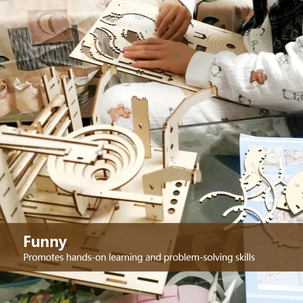 3D Marble Run Wooden Puzzle