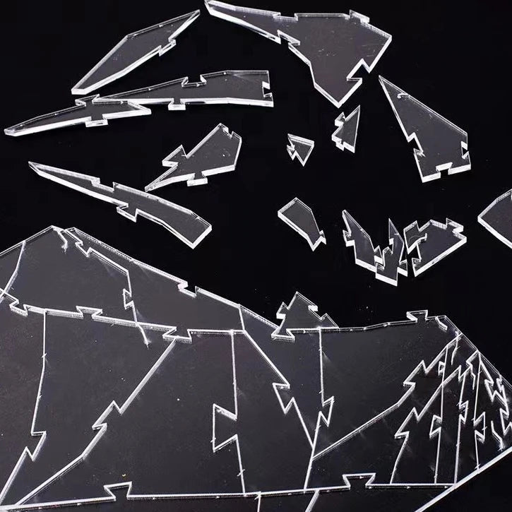 Challenging Acrylic Jigsaw Puzzle with Broken Glass Pattern