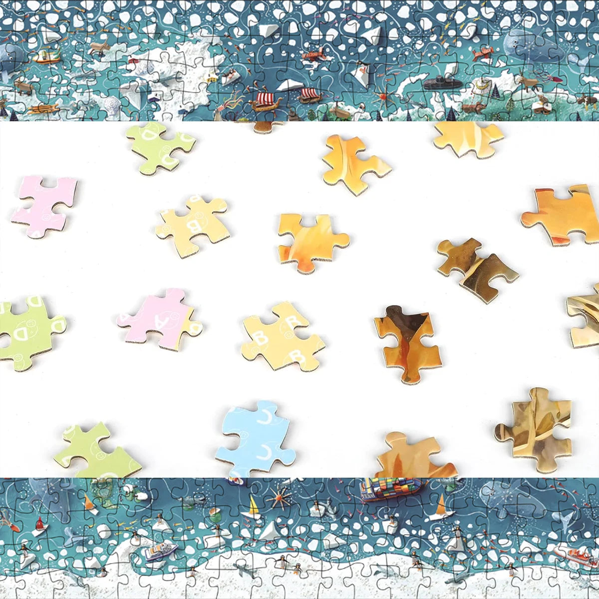 Jigsaw Puzzles for Adults/Kids 500 Pieces Group Jigsaw Puzzles Families Games Toy for Home Art Decor Puzzles 15" x 10"