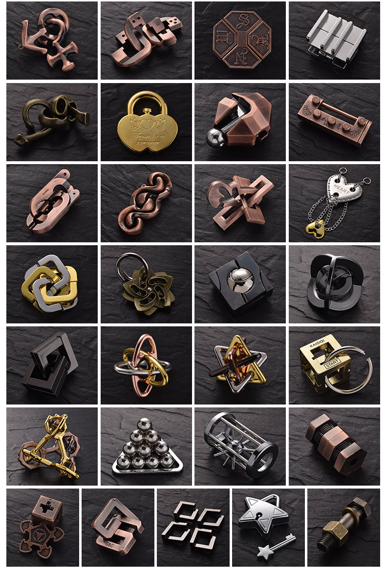 Square Lock Brain Teaser Puzzle