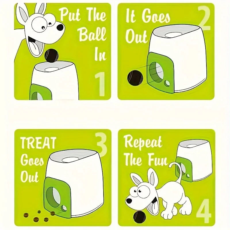 Pet Tennis Thrower Dog Cat Chase Training Fun Toy Reward Machine Intelligent Feeding Machine Throwing Machine with 2 Balls