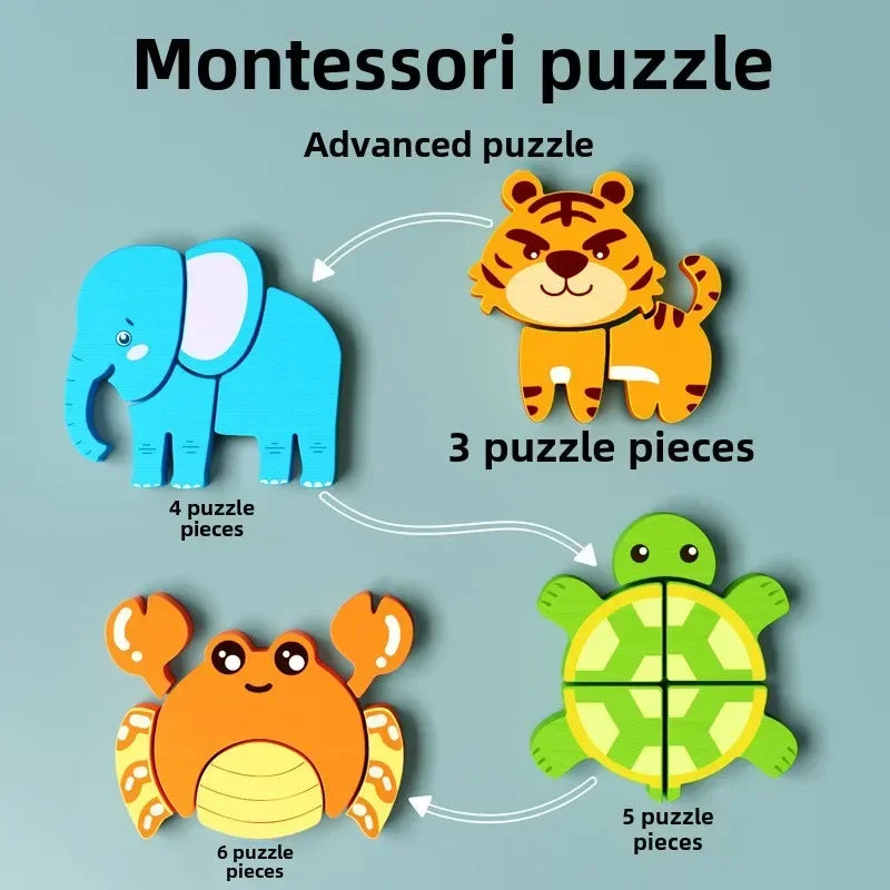 Children's 3D wooden puzzle