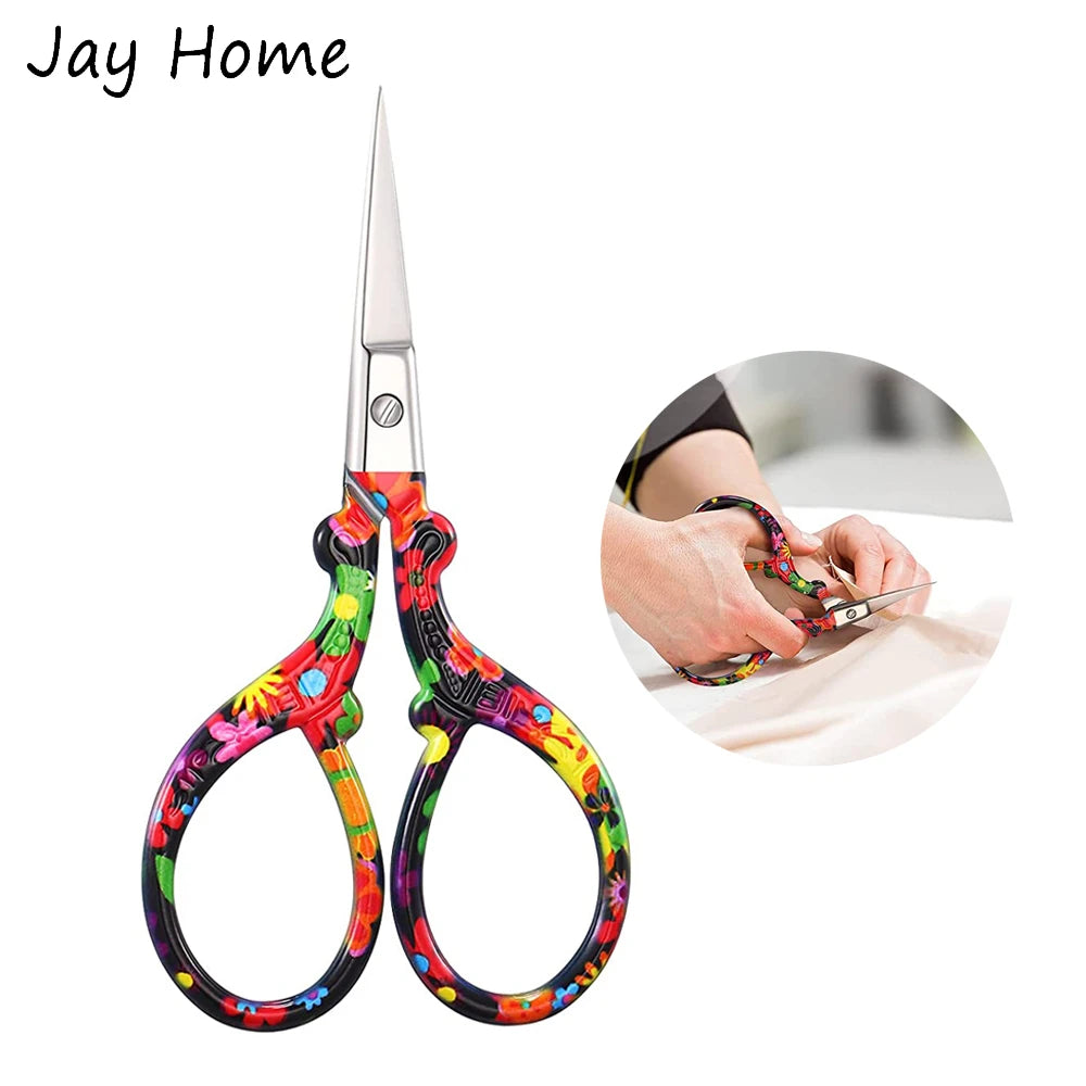 Embroidery/Sewing scissors with Leather Cover
