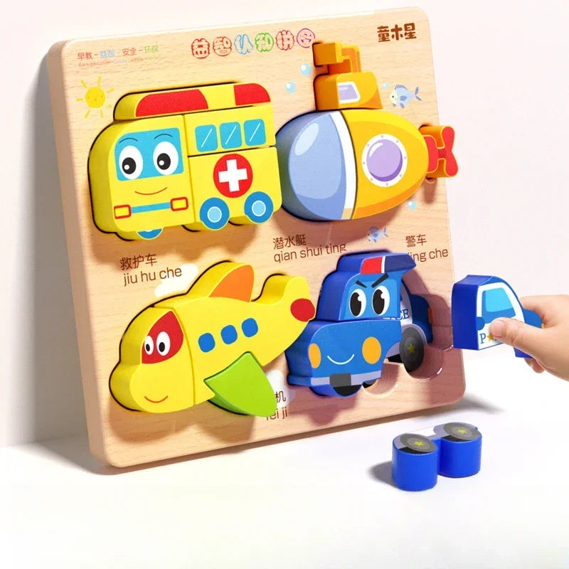 Children's 3D wooden puzzle