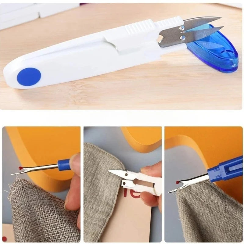Sewing Seam Ripper Kit Colorful Sewing Stitch Thread Unpicker Seam Ripper&Thread Cutter Scissor for Sewing Thread Remove