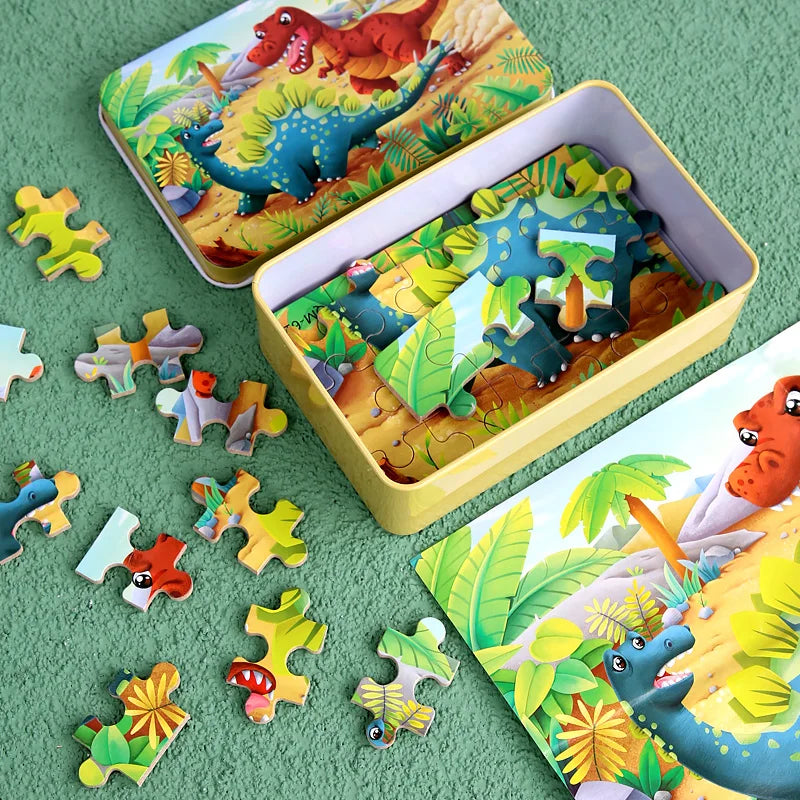 60 Pieces Wooden Jigsaw Puzzle for Kids